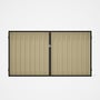 Good Neighbour® Superdek® Double Gate Standard .32 BMT 1.8m High Sheet: Primrose, Frame: Gun Metal G
