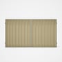 Good Neighbour® Superdek® Double Gate Standard .32 BMT 1.8m High Sheet: Primrose, Frame: Moss Vale S