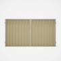 Good Neighbour® Superdek® Double Gate Standard .32 BMT 1.8m High Sheet: Primrose, Frame: Off White