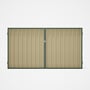 Good Neighbour® Superdek® Double Gate Standard .32 BMT 1.8m High Sheet: Primrose, Frame: Rivergum