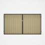 Good Neighbour® Superdek® Double Gate Standard .32 BMT 1.8m High Sheet: Primrose, Frame: Slate Grey