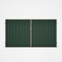 Good Neighbour® Superdek® Double Gate Standard .32 BMT 1.8m High Sheet: Rivergum, Frame: Beige