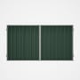 Good Neighbour® Superdek® Double Gate Standard .32 BMT 1.8m High Sheet: Rivergum, Frame: Gull Grey