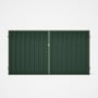 Good Neighbour® Superdek® Double Gate Standard .32 BMT 1.8m High Sheet: Rivergum, Frame: Mist Green