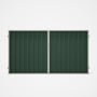 Good Neighbour® Superdek® Double Gate Standard .32 BMT 1.8m High Sheet: Rivergum, Frame: Off White