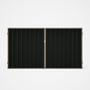 Good Neighbour® Superdek® Double Gate Standard .32 BMT 1.8m High Sheet: Slate Grey, Frame: Beige