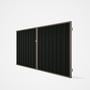 Good Neighbour® Superdek® Double Gate Standard .32 BMT 1.8m High Sheet: Slate Grey, Frame: Beige