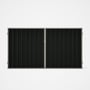 Good Neighbour® Superdek® Double Gate Standard .32 BMT 1.8m High Sheet: Slate Grey, Frame: Birch