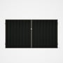 Good Neighbour® Superdek® Double Gate Standard .32 BMT 1.8m High Sheet: Slate Grey, Frame: Banyan Br
