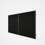 Good Neighbour® Superdek® Double Gate Standard .32 BMT 1.8m High Sheet: Slate Grey, Frame: Banyan Br