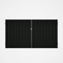 Good Neighbour® Superdek® Double Gate Standard .32 BMT 1.8m High Sheet: Slate Grey, Frame: Ebony