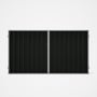 Good Neighbour® Superdek® Double Gate Standard .32 BMT 1.8m High Sheet: Slate Grey, Frame: Gull Grey