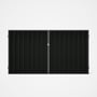 Good Neighbour® Superdek® Double Gate Standard .32 BMT 1.8m High Sheet: Slate Grey, Frame: Granite