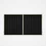 Good Neighbour® Superdek® Double Gate Standard .32 BMT 1.8m High Sheet: Slate Grey, Frame: Merino