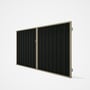 Good Neighbour® Superdek® Double Gate Standard .32 BMT 1.8m High Sheet: Slate Grey, Frame: Merino