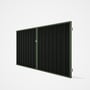 Good Neighbour® Superdek® Double Gate Standard .32 BMT 1.8m High Sheet: Slate Grey, Frame: Mist Gree