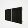 Good Neighbour® Superdek® Double Gate Standard .32 BMT 1.8m High Sheet: Slate Grey, Frame: Moss Vale