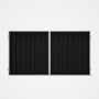 Good Neighbour® Superdek® Double Gate Standard .32 BMT 1.8m High Sheet: Slate Grey, Frame: Off White