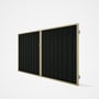 Good Neighbour® Superdek® Double Gate Standard .32 BMT 1.8m High Sheet: Slate Grey, Frame: Primrose