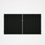 Good Neighbour® Superdek® Double Gate Standard .32 BMT 1.8m High Sheet: Slate Grey, Frame: Rivergum