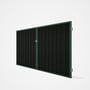 Good Neighbour® Superdek® Double Gate Standard .32 BMT 1.8m High Sheet: Slate Grey, Frame: Rivergum