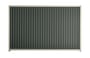 Good Neighbour CGI 1800mm High Fence Panel Sheet: Slate Grey, Post/Track: Moss Vale Sand