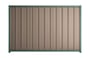 Good Neighbour Superdek 1500mm High Fence Panel Sheet: Biege, Post/Track: Rivergum