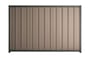 Good Neighbour Superdek 1500mm High Fence Panel Sheet: Biege, Post/Track: Slate Grey