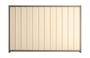 Good Neighbour Superdek 1500mm High Fence Panel Sheet: Primrose, Post/Track: Beige