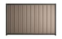 Good Neighbour Superdek 1800mm High Fence Panel Sheet: Beige, Post/Track: Gun Metal Grey