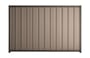 Good Neighbour Superdek 1800mm High Fence Panel Sheet: Beige, Post/Track: Ironbark