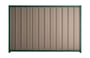Good Neighbour Superdek 2100mm High Fence Panel Sheet: Beige, Post/Track: Caulfield Green
