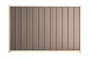 Good Neighbour Superdek 2100mm High Fence Panel Sheet: Beige, Post/Track: Primrose