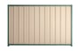 Good Neighbour Superdek 2100mm High Fence Panel Sheet: Merino, Post/Track: Rivergum