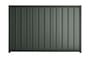 Good Neighbour Superdek 2100mm High Fence Panel Sheet: Slate Grey, Post/Track: Gun Metal Grey