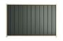 Good Neighbour Superdek 2100mm High Fence Panel Sheet: Slate Grey, Post/Track: Primrose