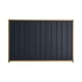 Good Neighbour® Superdek® 1200mm High Fence Panel Sheet: Dark Stone Post/Track: Wheat