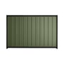 Good Neighbour® Superdek® 1200mm High Fence Panel Sheet: Mist Green Post/Track: Ebony