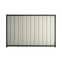 Good Neighbour® Superdek® 1200mm High Fence Panel Sheet: Off White Post/Track: Gun Metal Grey