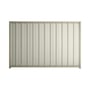 Good Neighbour® Superdek® 1200mm High Fence Panel Sheet: Off White Post/Track: Moss Vale Sand