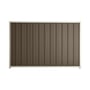 Good Neighbour® Superdek® 1500mm High Fence Panel Sheet: Banyan Brown Post/Track: Off White