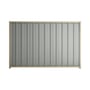 Good Neighbour® Superdek® 1500mm High Fence Panel Sheet: Gull Grey Post/Track: Merino