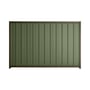Good Neighbour® Superdek® 1500mm High Fence Panel Sheet: Mist Green Post/Track: Banyan Brown