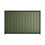 Good Neighbour® Superdek® 1500mm High Fence Panel Sheet: Mist Green Post/Track: Ebony