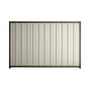 Good Neighbour® Superdek® 1500mm High Fence Panel Sheet: Off White Post/Track: Banyan Brown