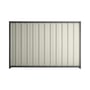 Good Neighbour® Superdek® 1500mm High Fence Panel Sheet: Off White Post/Track: Granite