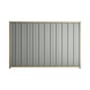 Good Neighbour® Superdek® 1800mm High Fence Panel Sheet: Gull Grey Post/Track: Merino
