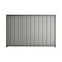 Good Neighbour® Superdek® 1800mm High Fence Panel Sheet: Gull Grey Post/Track: Mist Green