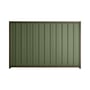 Good Neighbour® Superdek® 1800mm High Fence Panel Sheet: Mist Green Post/Track: Banyan Brown