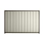 Good Neighbour® Superdek® 1800mm High Fence Panel Sheet: Off White Post/Track: Banyan Brown